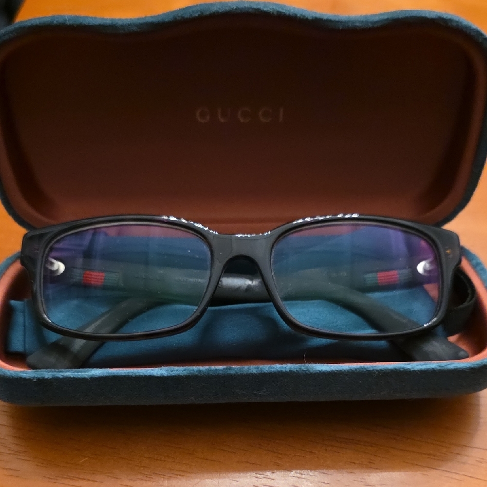 Gucci Black and Tortoise Glasses